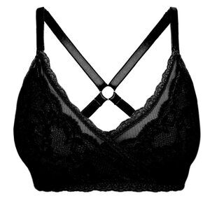 Uye Surana Lacey Racerblack Bralette Black M/L